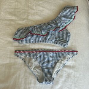 Jcrew Coastal striped bikini